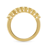 9 Stone Fancy Yellow Radiant Diamond Band Ring