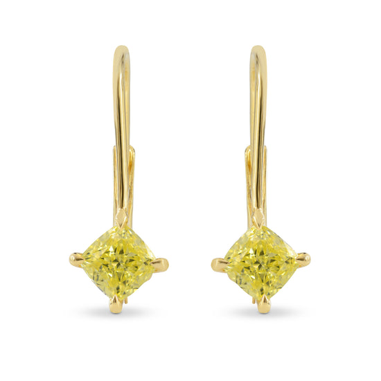 Drop Four Prong Hook Leverback Earring Settings