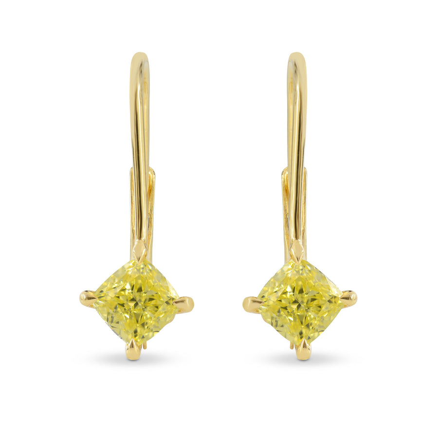 Drop Four Prong Hook Leverback Earring Settings