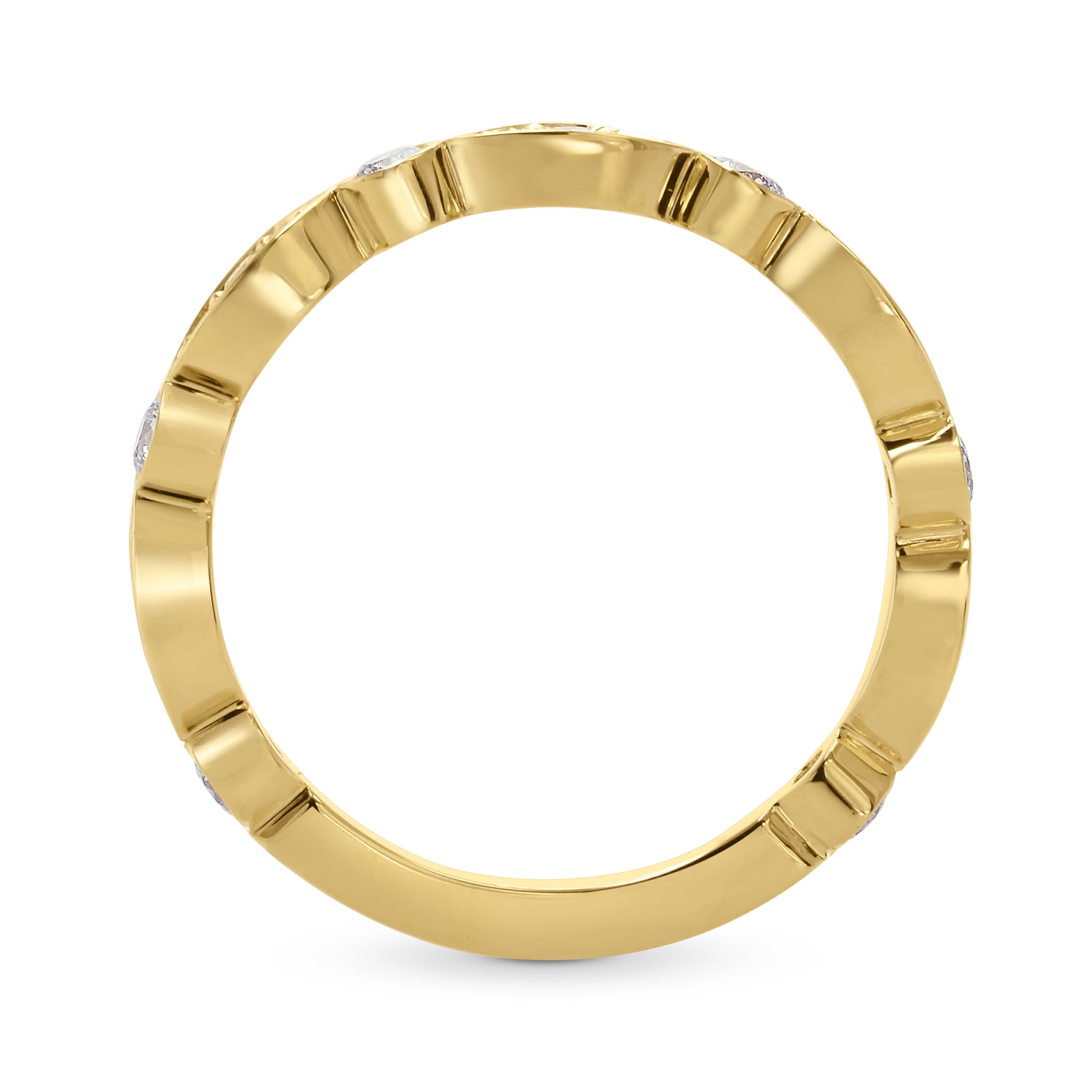 Pave Diamond Designer Band Ring