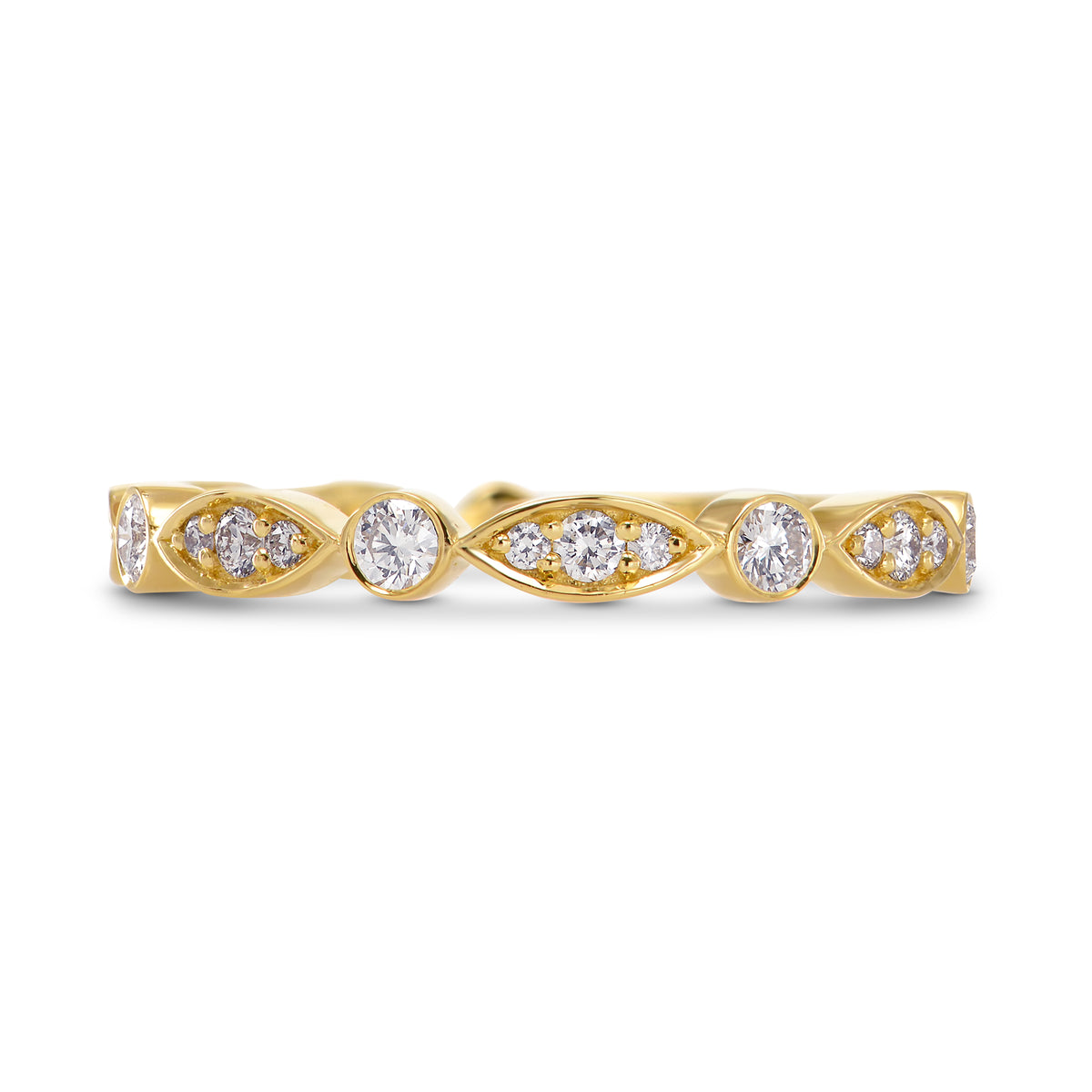 Pave Diamond Designer Band Ring