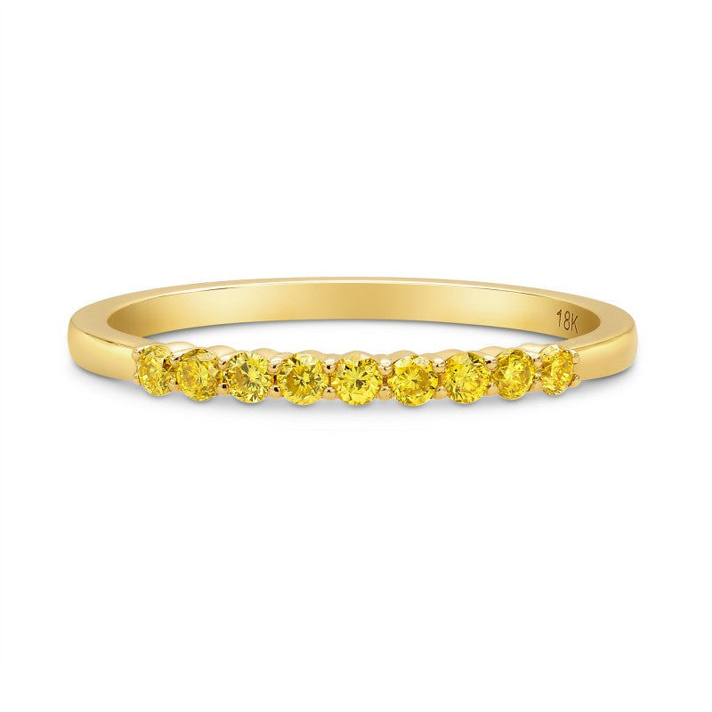 Fancy Intense Yellow Diamond Band Ring