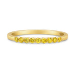 Fancy Intense Yellow Diamond Band Ring