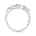 Fancy Light Yellow Radiant Diamond 5 Stone Ring