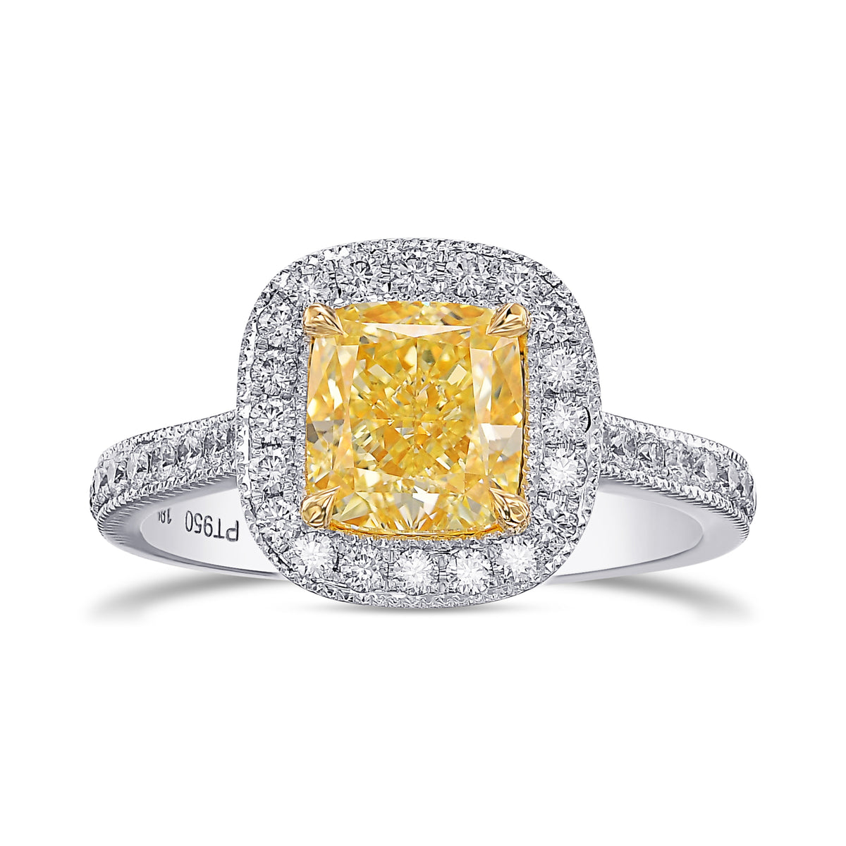 Halo Milgrain Diamond Ring Setting