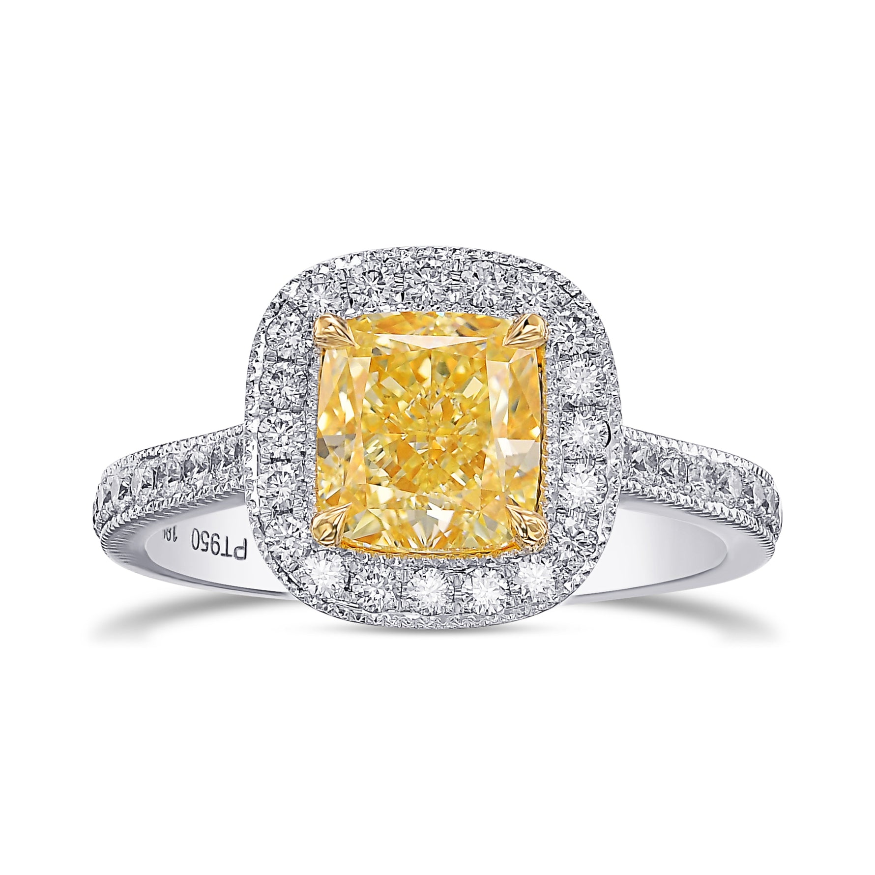 Halo Milgrain Diamond Ring Setting