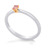 Fancy Intense Purplish Pink, Radiant Diamond Solitaire Ring