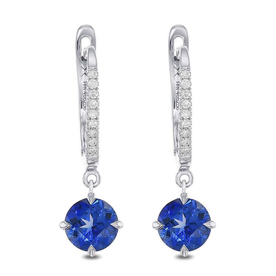 Diamond Drop Pave Earring Settings