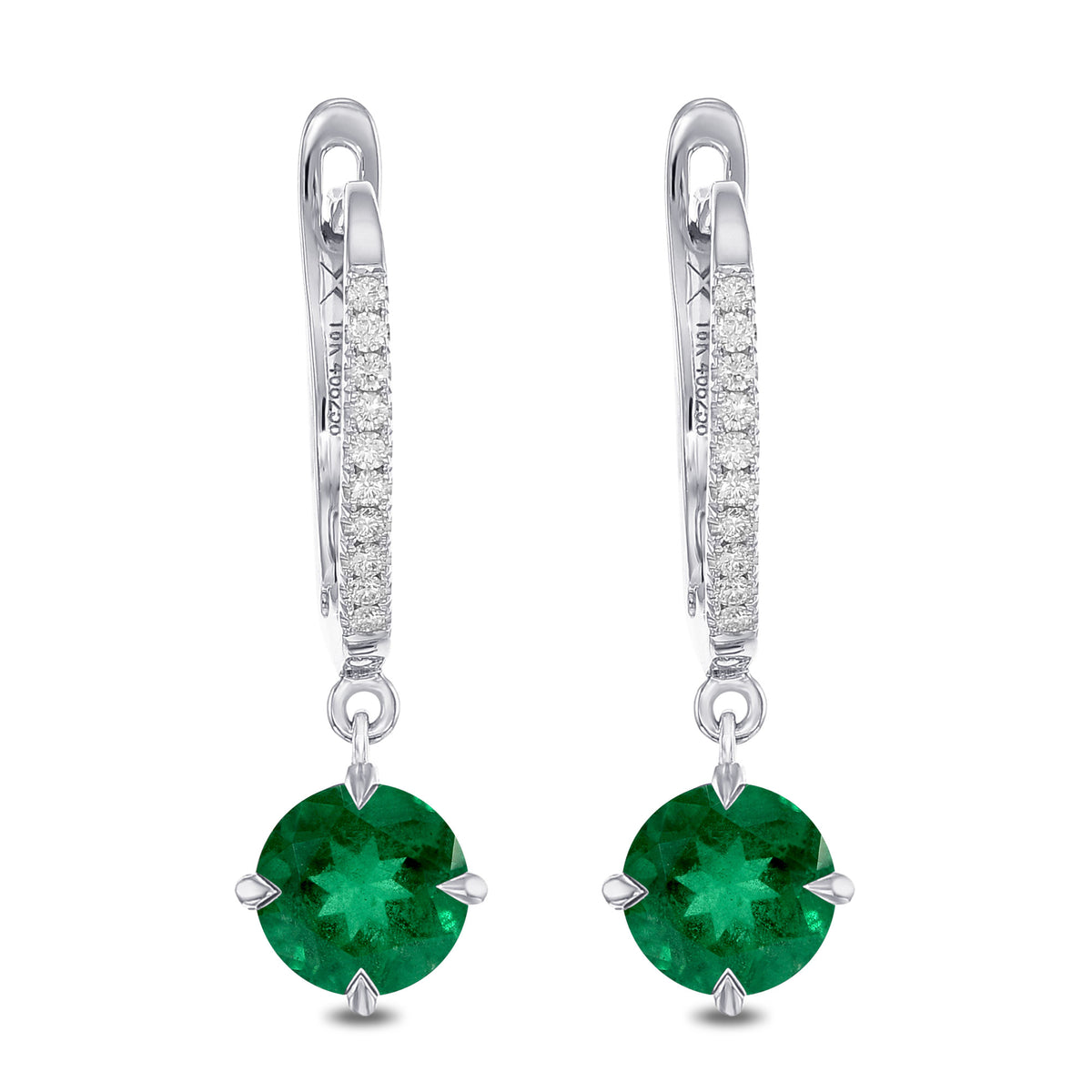 Diamond Drop Pave Earring Settings - 4