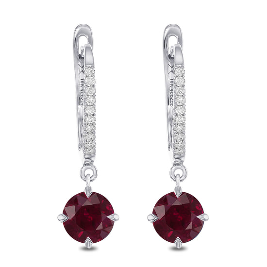 Diamond Drop Pave Earring Settings - 3