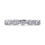 Designer Wedding Ring with Marquise Pave Motifs