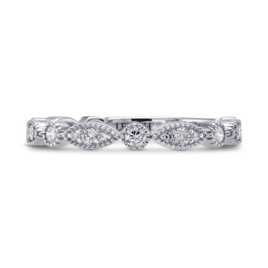 Designer Wedding Ring with Marquise Pave Motifs
