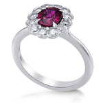 Scalloped Halo Diamond Ring Setting - 3