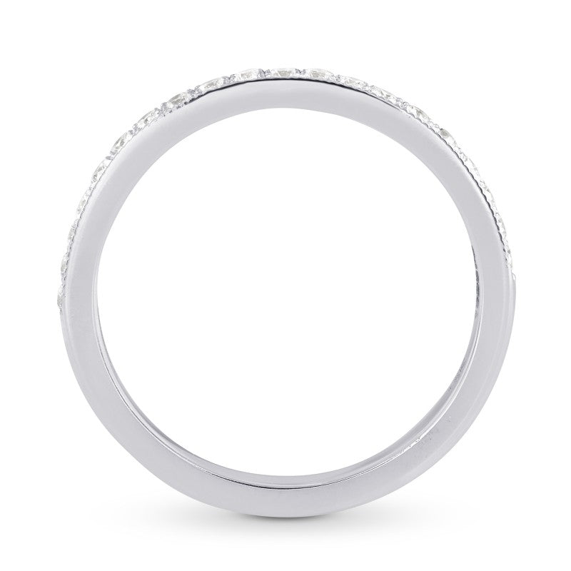 Milgrain Half Eternity Diamond Ring - 2
