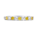Fancy Vivid Yellow Diamond Band Ring