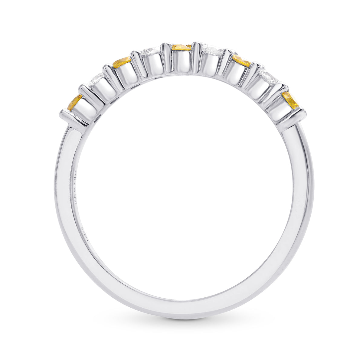 Fancy Vivid Yellow Diamond Band Ring