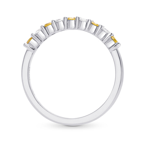 Fancy Vivid Yellow Diamond Band Ring