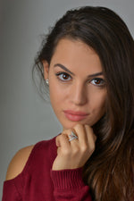 Extraordinary Pink & Green Marquise 2 Stone Diamond Ring