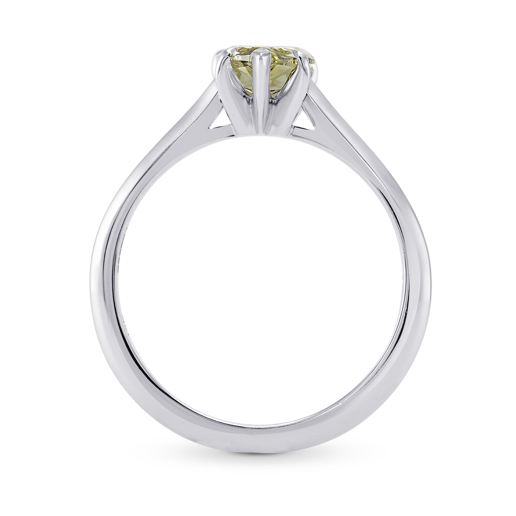 Chameleon Pear Diamond Solitaire Ring