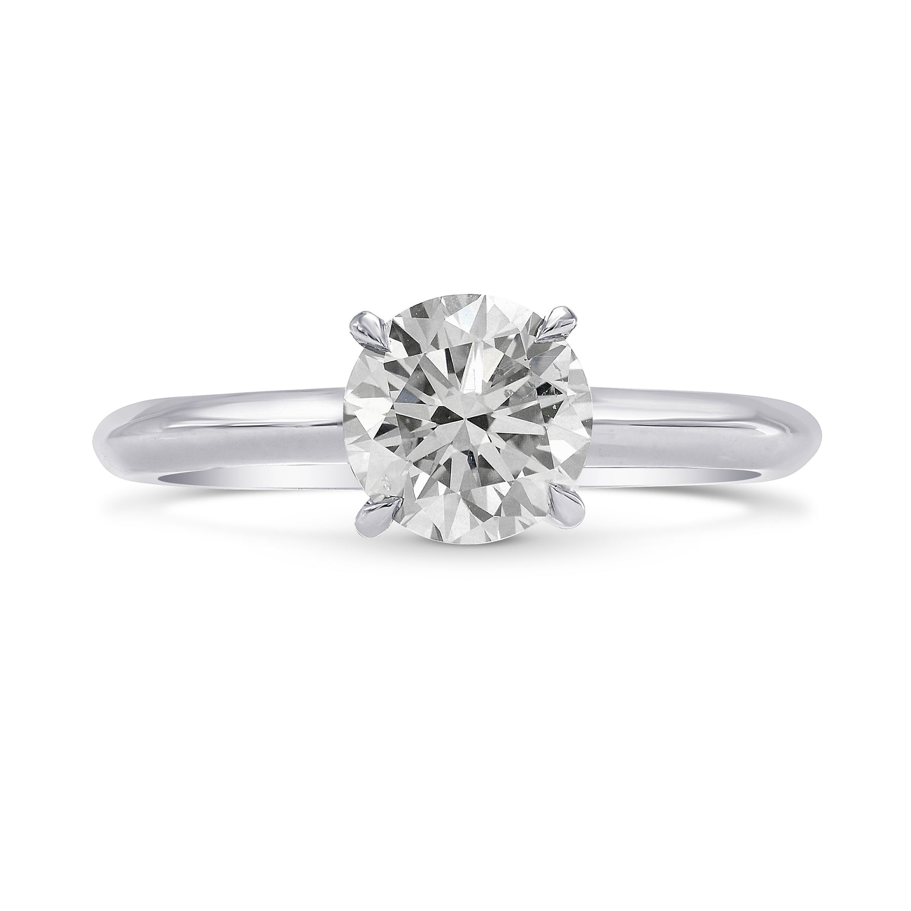 Fancy Light Gray Diamond Solitaire Ring