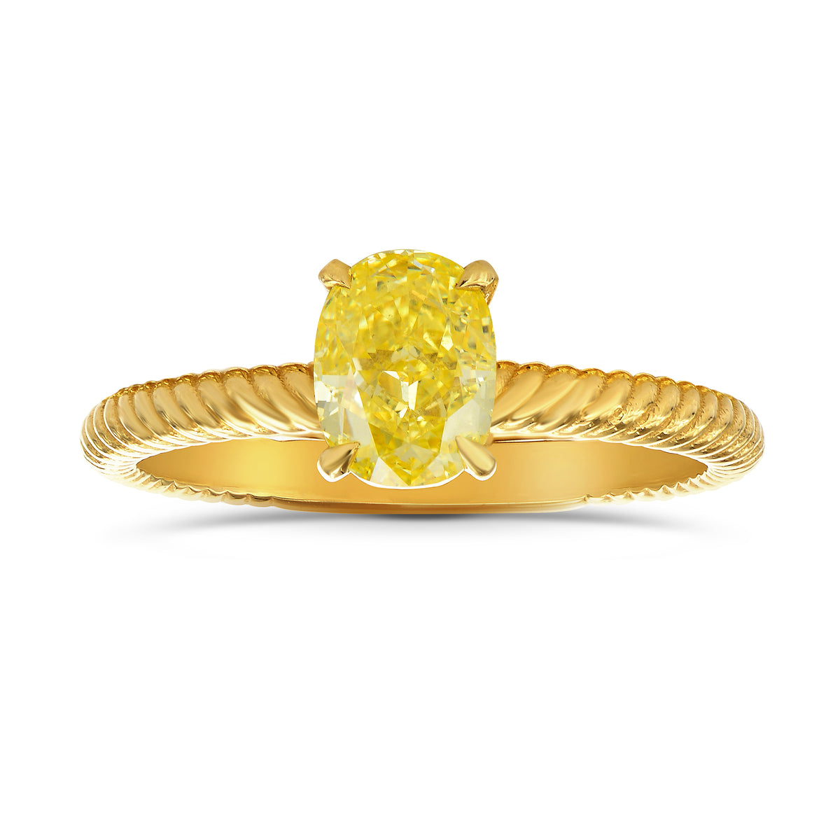 Rope Style Solitaire Ring Setting