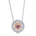 Pink Diamond Filigree Pendant