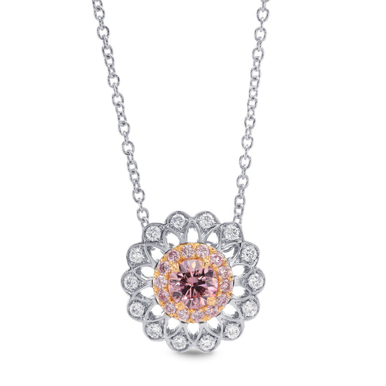 Pink Diamond Filigree Pendant