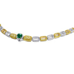 Extraordinary Emerald & Yellow Diamond  Necklace