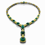 Extraordinary Emerald & Yellow Diamond  Necklace