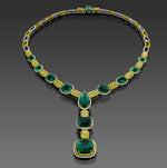 Extraordinary Emerald & Yellow Diamond  Necklace