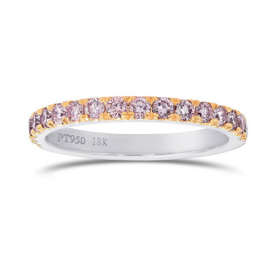 Fancy Light Pink Diamond Half Eternity Ring