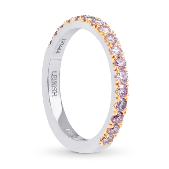 Fancy Light Pink Diamond Half Eternity Ring - 2