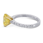 Open Pave Diamond Engagement & Wedding Set - 6