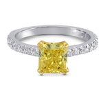 Open Pave Diamond Engagement & Wedding Set - 4