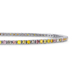 Multicolored Diamond Tennis Bracelet