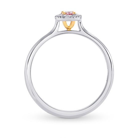 Argyle Fancy Intense Pink Oval Diamond Halo Ring