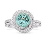 Paraiba Tourmaline & Diamond Designer Ring
