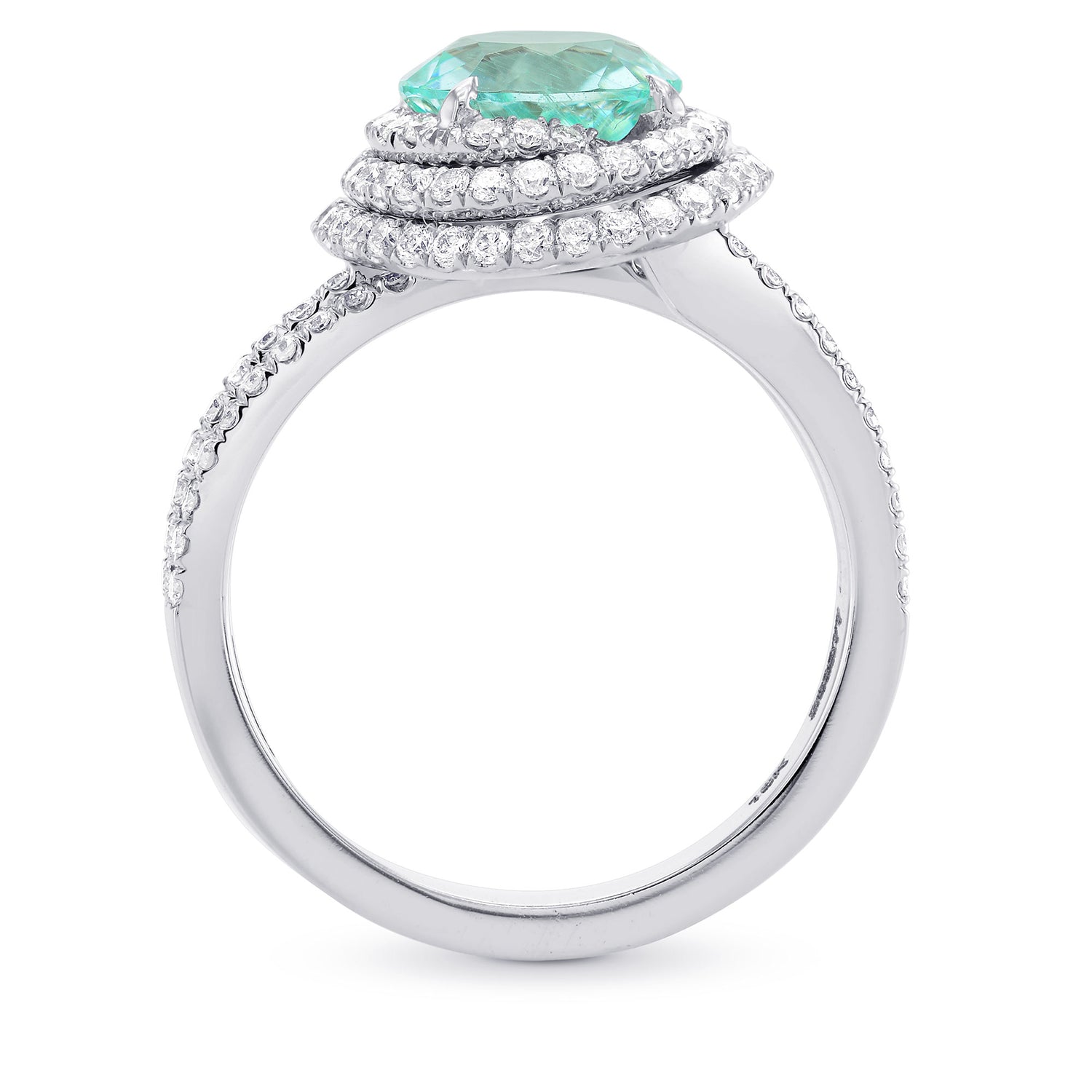 Paraiba Tourmaline & Diamond Designer Ring