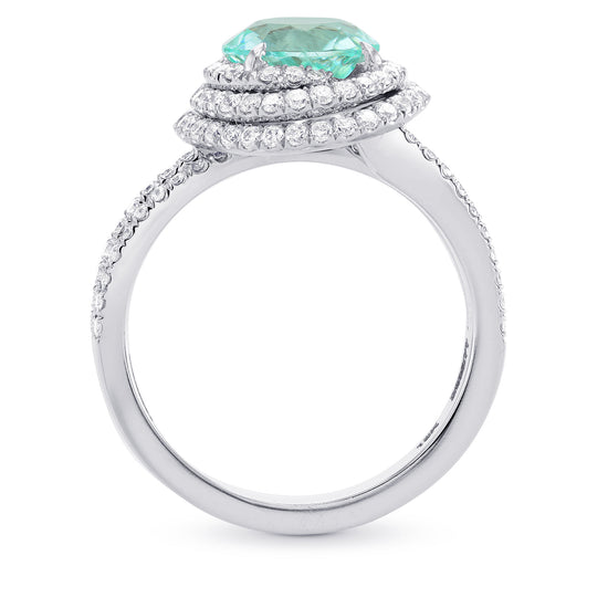 Paraiba Tourmaline & Diamond Designer Ring