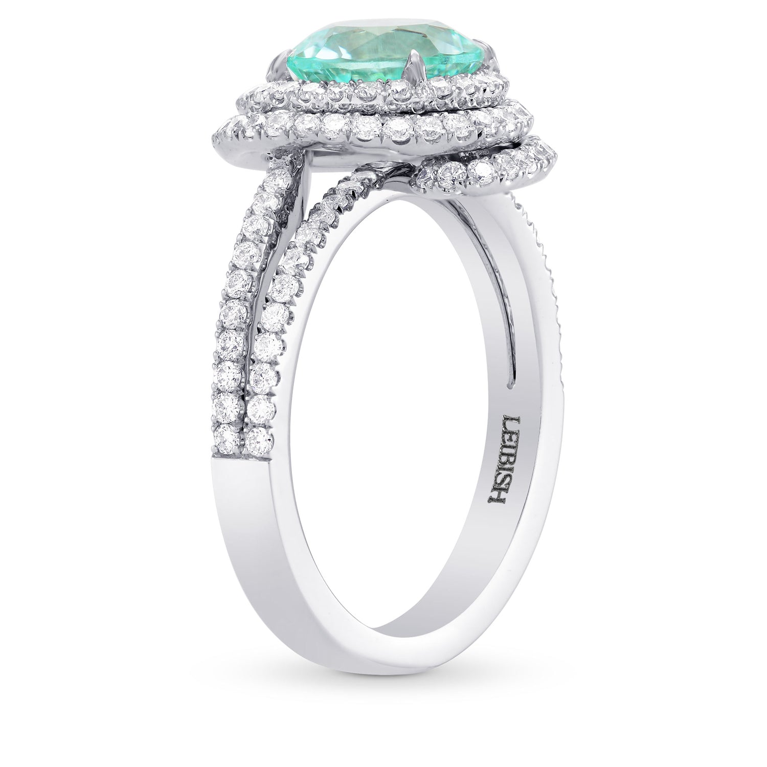 Paraiba Tourmaline & Diamond Designer Ring