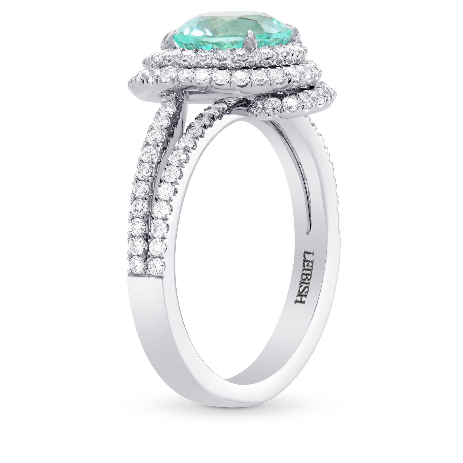 Paraiba Tourmaline & Diamond Designer Ring