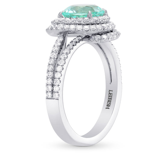Paraiba Tourmaline & Diamond Designer Ring