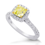 Fancy Yellow Diamond Engagement & Wedding Ring Set