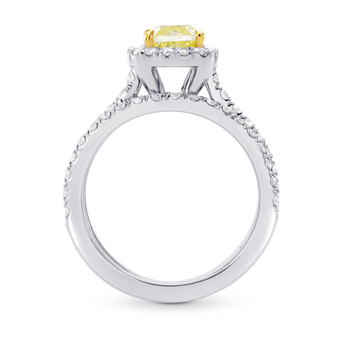 Fancy Yellow Diamond Engagement & Wedding Ring Set