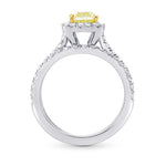 Fancy Yellow Diamond Engagement & Wedding Ring Set