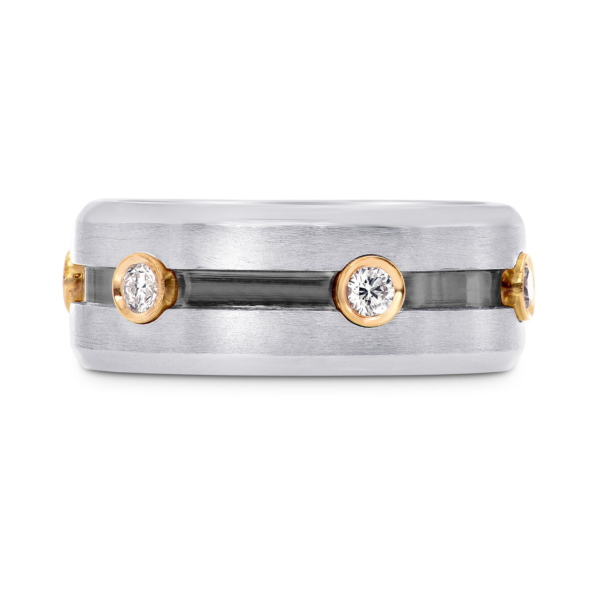 Gents Diamond Wedding Band Ring