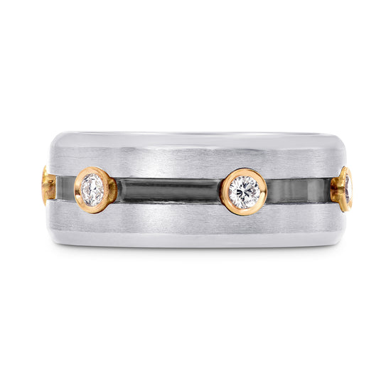 Gents Diamond Wedding Band Ring