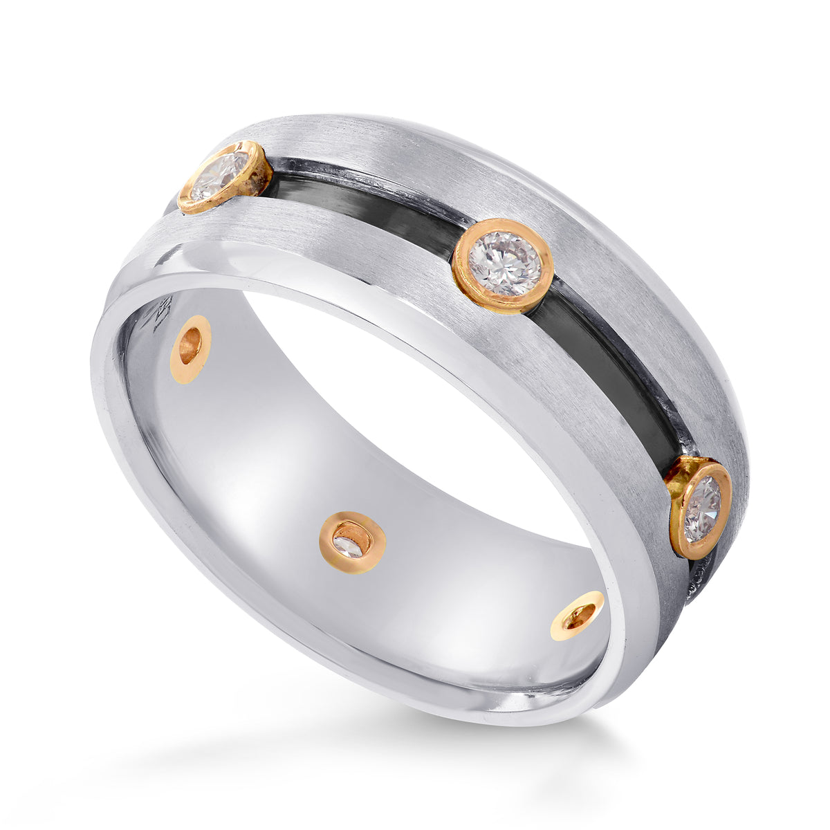 Gents Diamond Wedding Band Ring