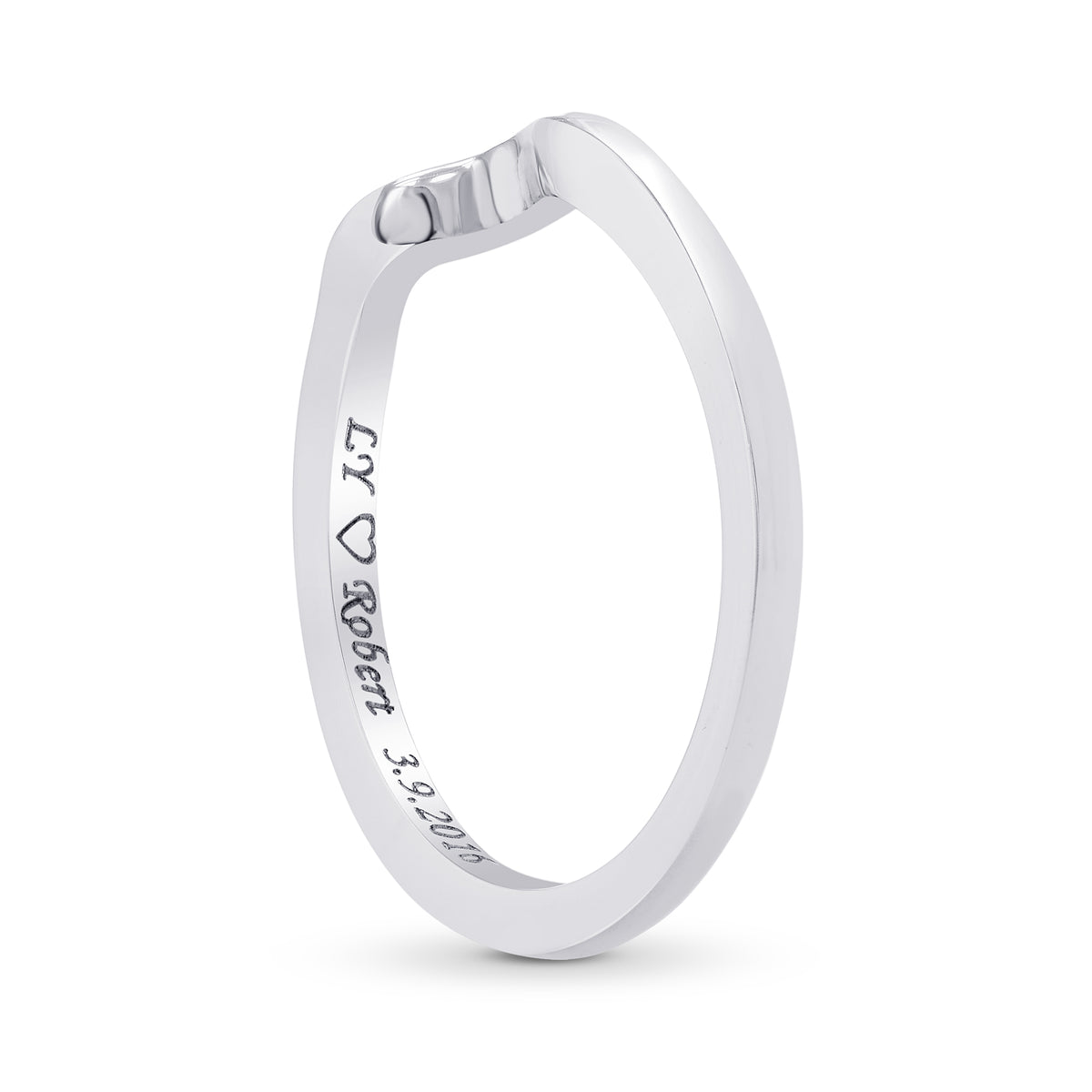 Custom Platinum Wedding Band Ring
