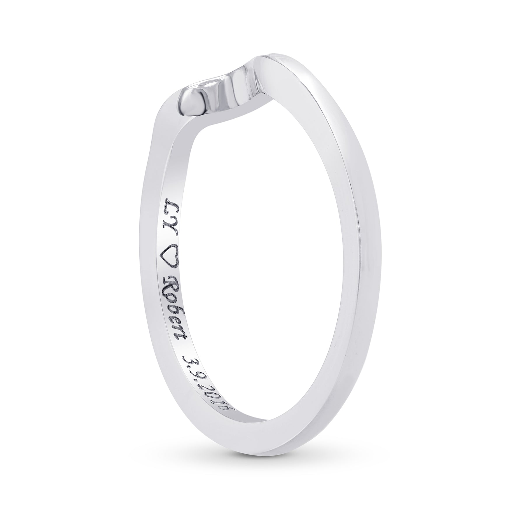 Custom Platinum Wedding Band Ring